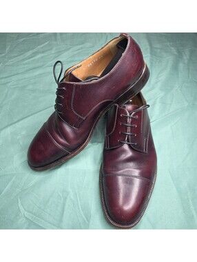 Moreschi Made In Italy Men’s Cap Toe Lace up Leather Shoes US Sz 8